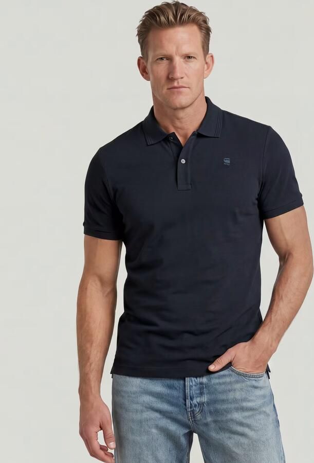 G-Star RAW Dunda Slim Polo Donkerblauw Heren - Foto 6
