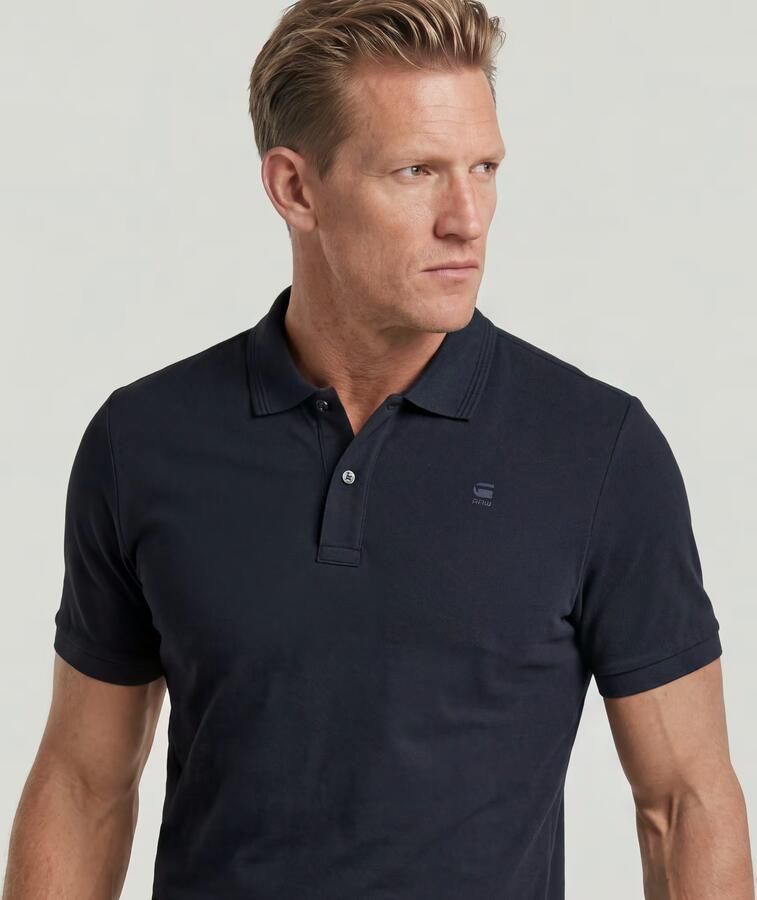 G-Star RAW Dunda Slim Polo Donkerblauw Heren - Foto 5