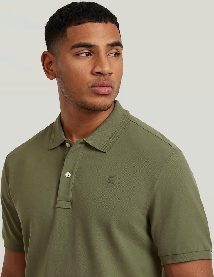 G-Star RAW Dunda Slim Polo Groen Heren - Foto 4