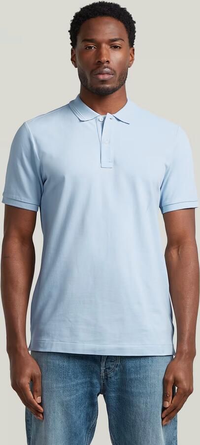 G-Star RAW Dunda Slim Polo Lichtblauw Heren