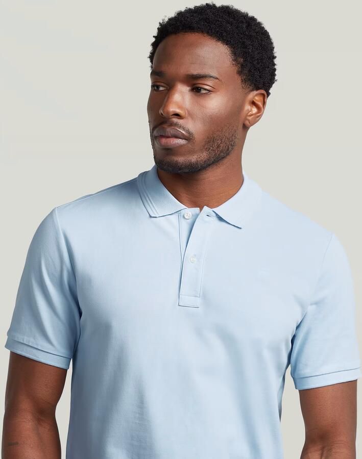 G-Star RAW Dunda Slim Polo Lichtblauw Heren - Foto 4