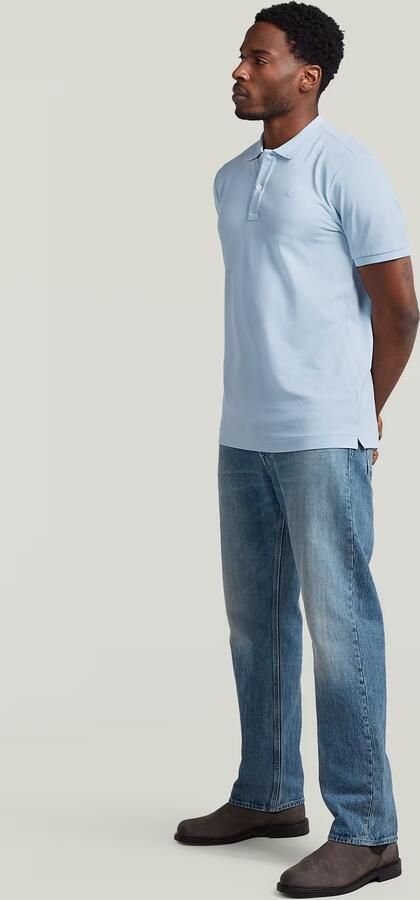 G-Star RAW Dunda Slim Polo Lichtblauw Heren - Foto 6