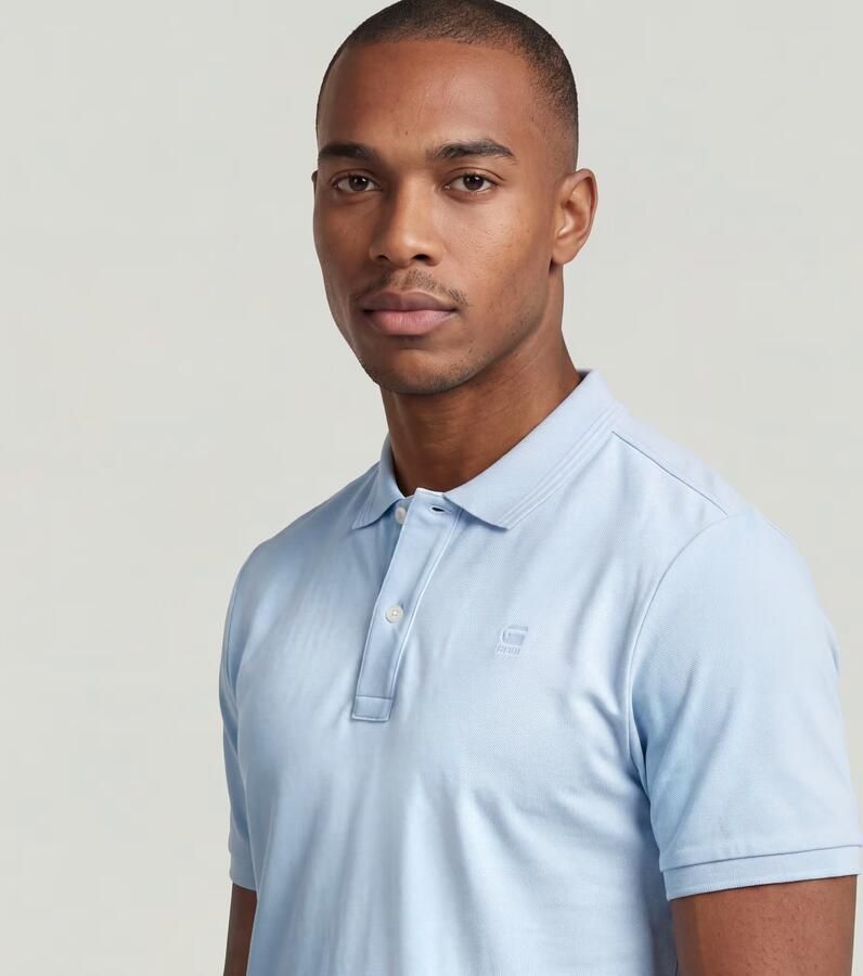 G-Star RAW Dunda Slim Polo Lichtblauw Heren - Foto 3