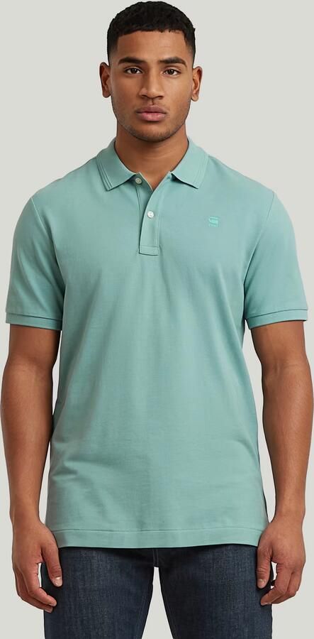 G-Star RAW Dunda Slim Polo Midden blauw Heren - Foto 4