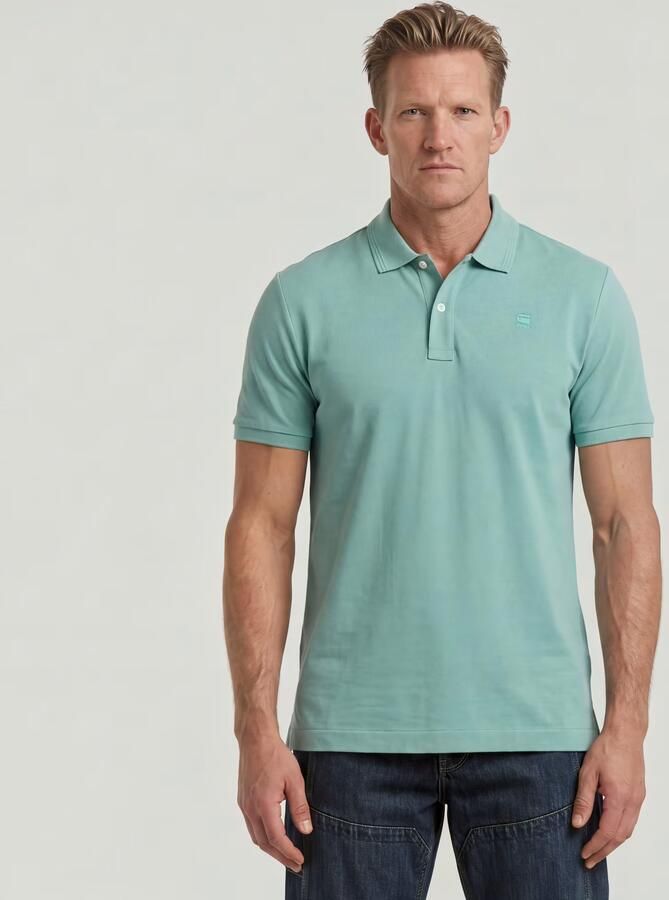 G-Star RAW Dunda Slim Polo Midden blauw Heren - Foto 7