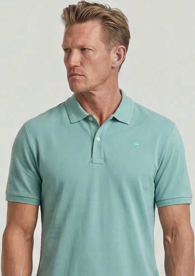 G-Star RAW Dunda Slim Polo Midden blauw Heren - Foto 8