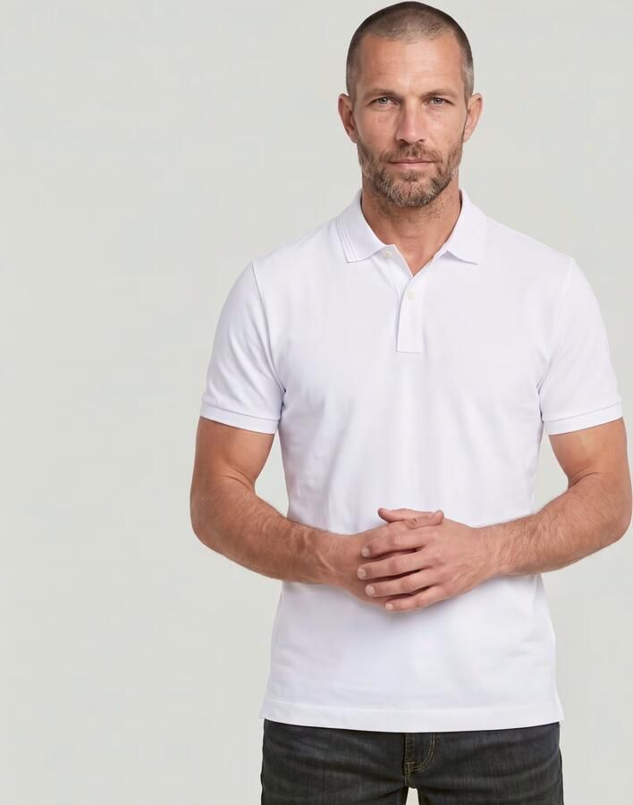 G-STAR RAW Heren Polo's & T-shirts Dunda Slim Polo S s Gebroken Wit - Foto 15