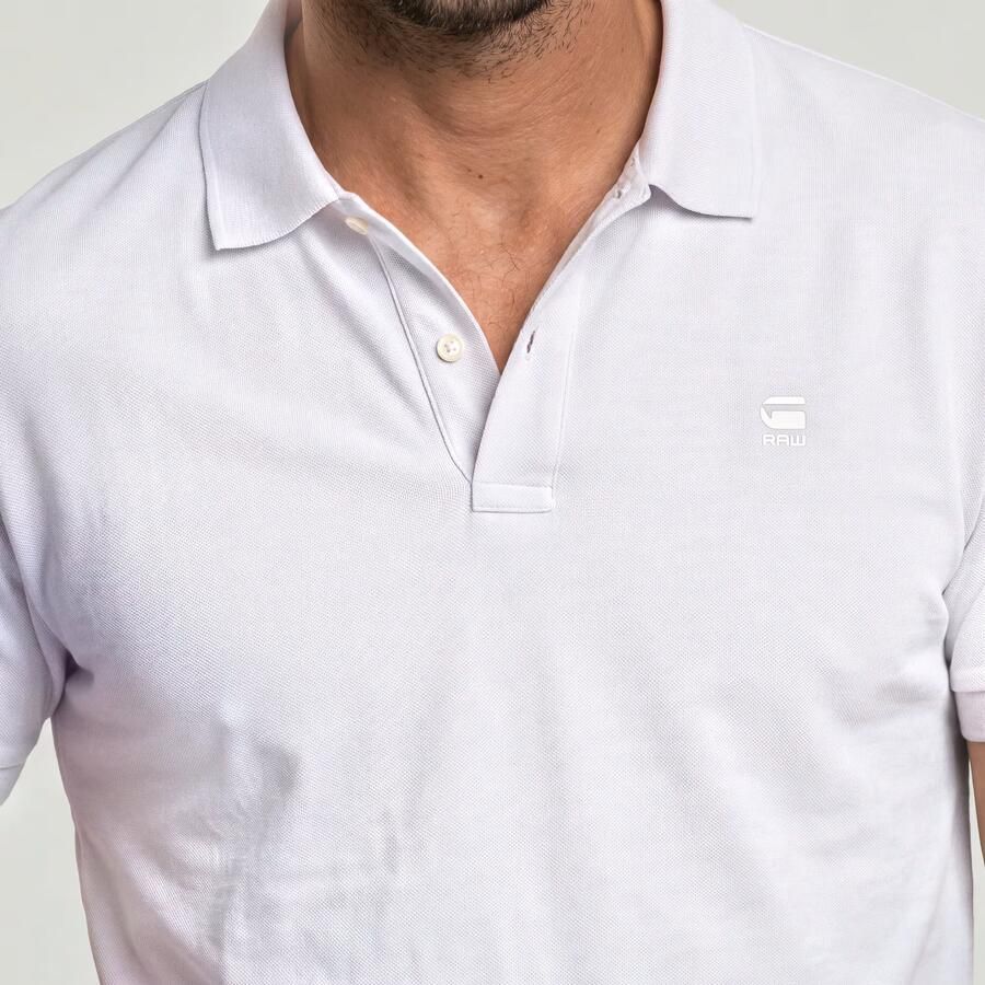 G-STAR RAW Heren Polo's & T-shirts Dunda Slim Polo S s Gebroken Wit - Foto 14