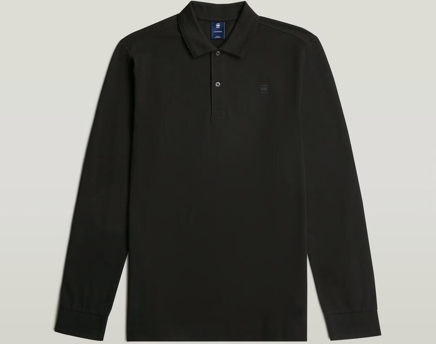 G-Star RAW Poloshirt Dunda Slim Polo lange mouwen met logo - Foto 3