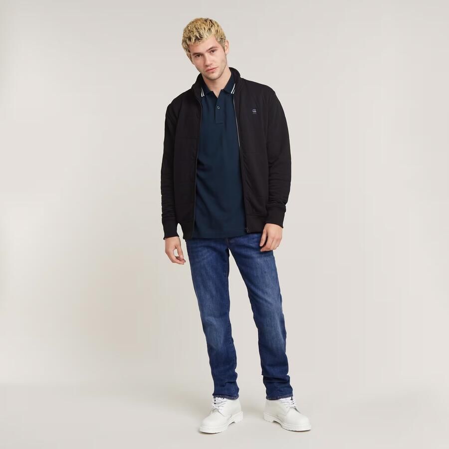 G-Star G Star RAW slim fit polo met biologisch katoen sartho blue milk - Foto 7