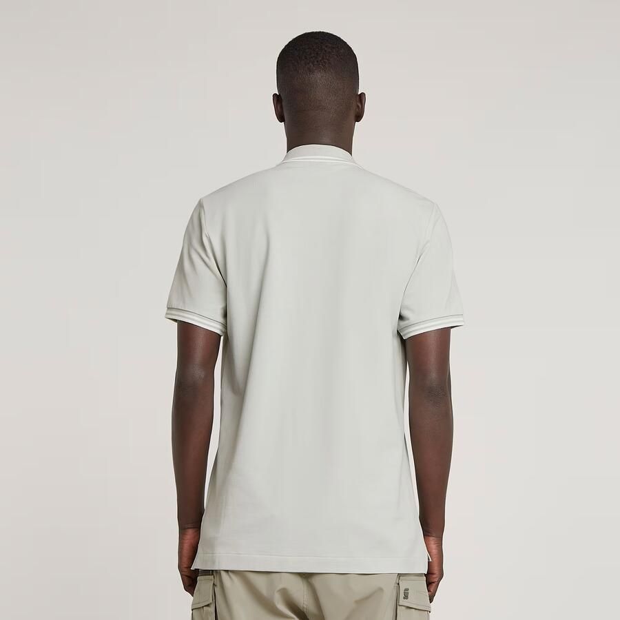 G-Star RAW Dunda Slim Stripe Polo Grijs Heren - Foto 4