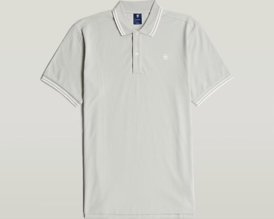 G-Star RAW Dunda Slim Stripe Polo Grijs Heren - Foto 9