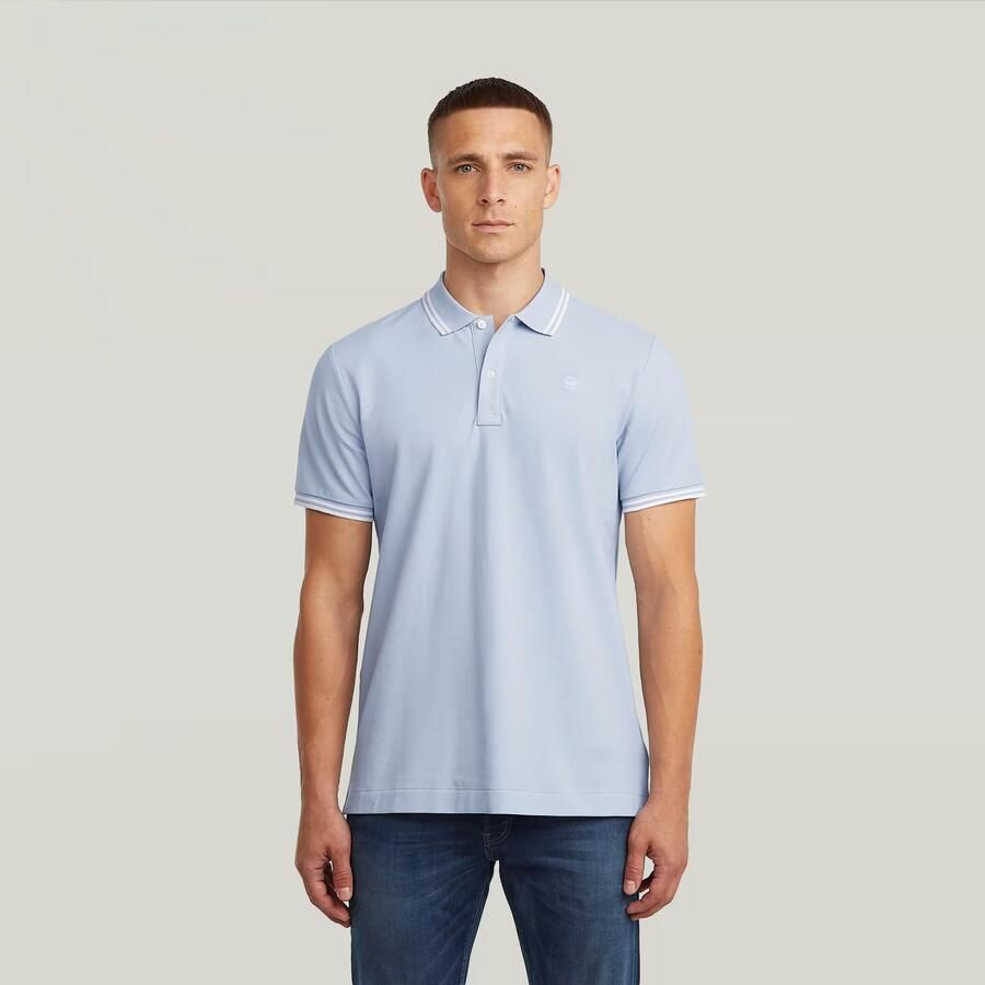 G-Star Raw Slim fit poloshirt met gestikt logo model 'Dunda'
