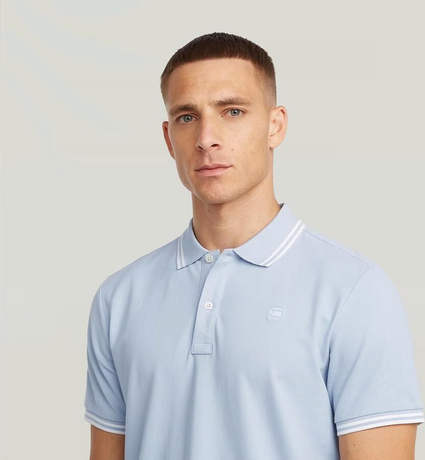 G-Star Raw Slim fit poloshirt met gestikt logo model 'Dunda' - Foto 3