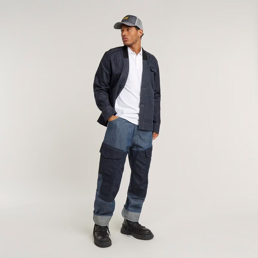 G-Star RAW Dunda Slim Stripe Polo Wit Heren - Foto 4