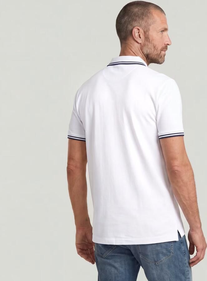 G-Star RAW Dunda Slim Stripe Polo Wit Heren - Foto 6