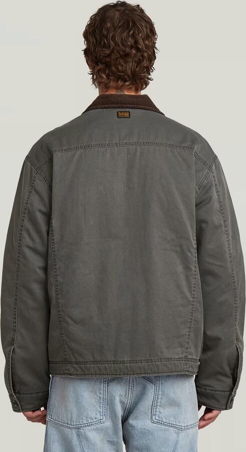 G-Star RAW Duty Canvas Trucker Jack Grijs Heren - Foto 6