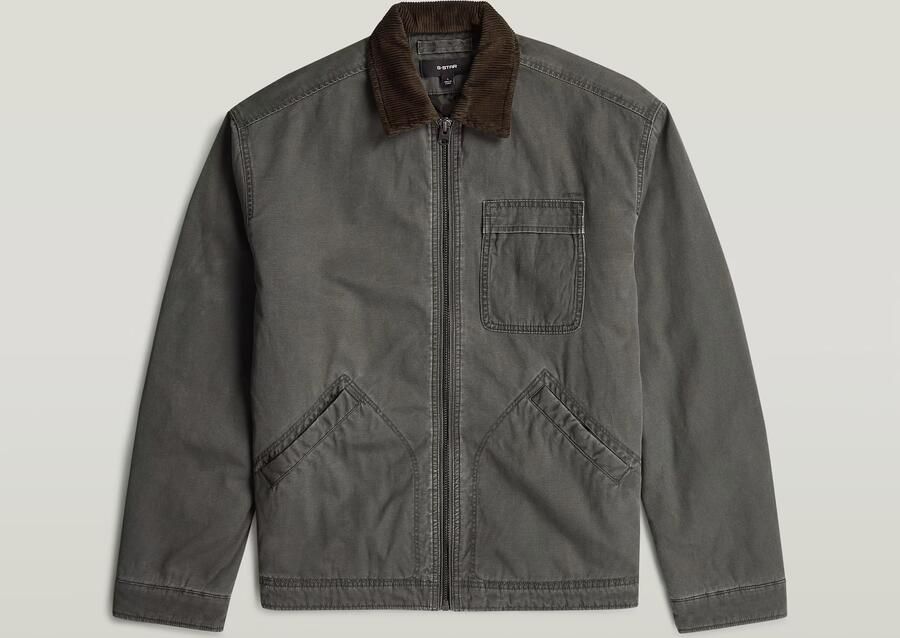 G-Star RAW Duty Canvas Trucker Jack Grijs Heren - Foto 4
