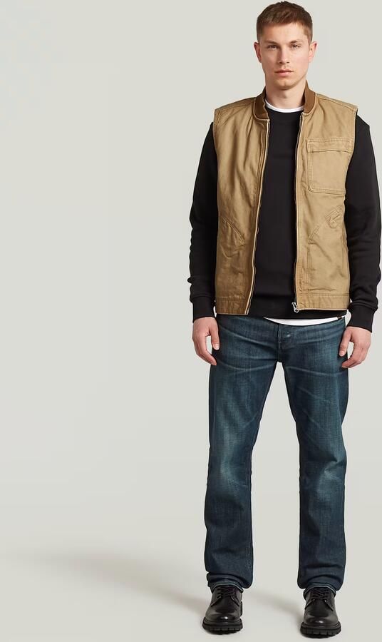 G-Star RAW Duty Canvas Vest Beige Heren - Foto 6