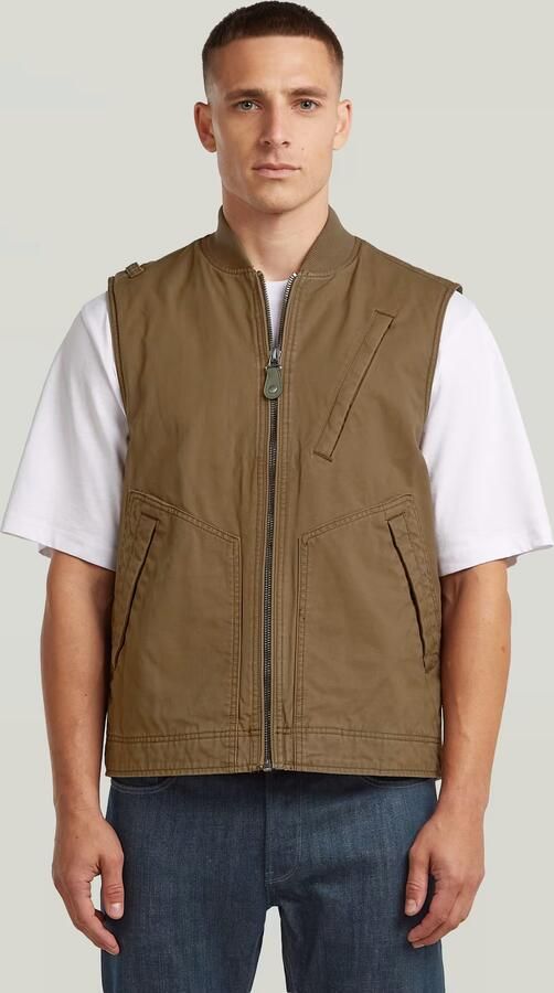 G-Star Raw Vest D26910-D191 DUTY CANVAS VEST-9186 DESERT PALM - Foto 7