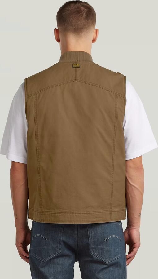 G-Star Raw Vest D26910-D191 DUTY CANVAS VEST-9186 DESERT PALM - Foto 4