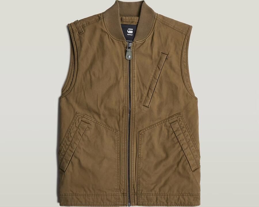 G-Star Raw Vest D26910-D191 DUTY CANVAS VEST-9186 DESERT PALM - Foto 2