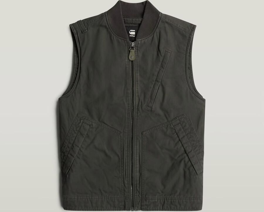 G-Star Raw Vest D26910-D191 DUTY CANVAS VEST-995 ASFALT - Foto 2