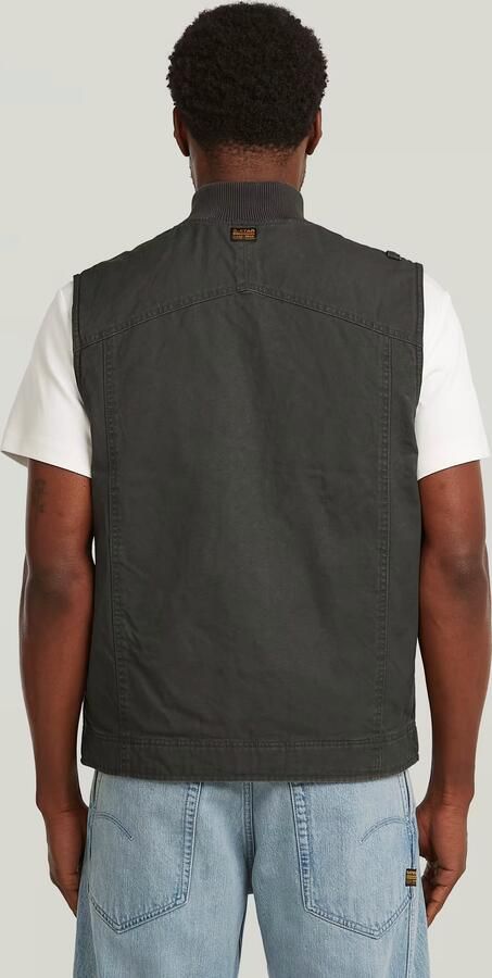 G-Star Raw Vest D26910-D191 DUTY CANVAS VEST-995 ASFALT - Foto 5