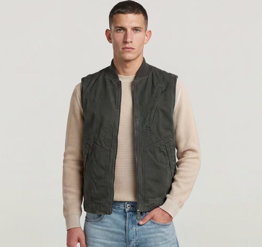 G-Star Raw Vest D26910-D191 DUTY CANVAS VEST-995 ASFALT - Foto 5