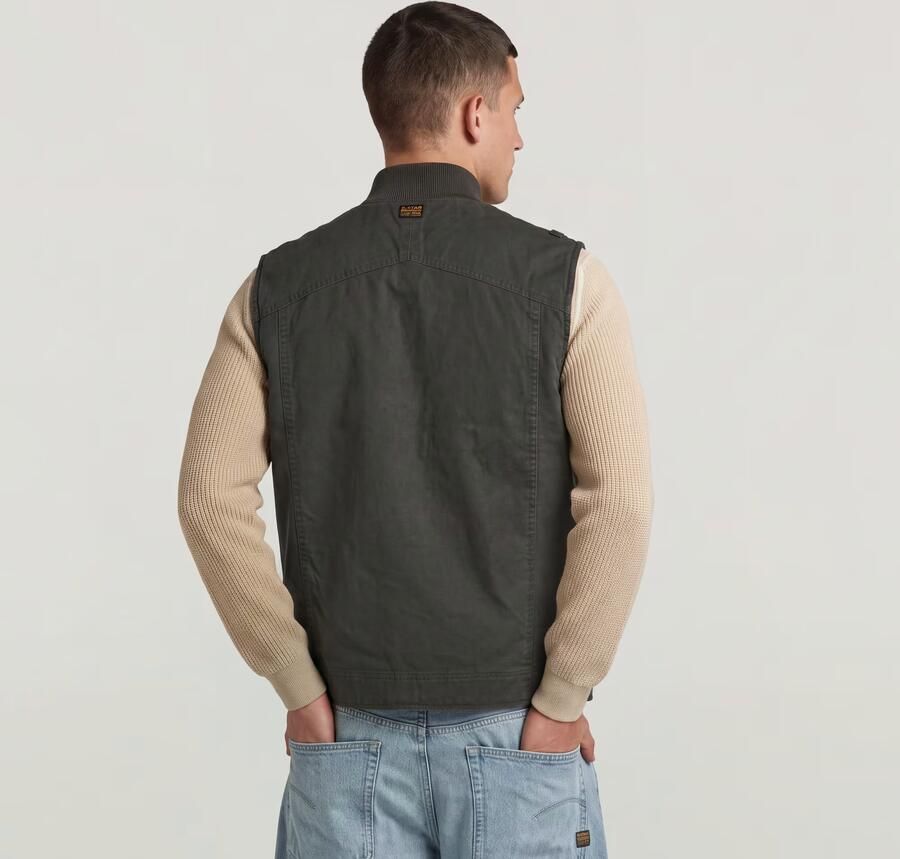 G-Star Raw Vest D26910-D191 DUTY CANVAS VEST-995 ASFALT - Foto 4