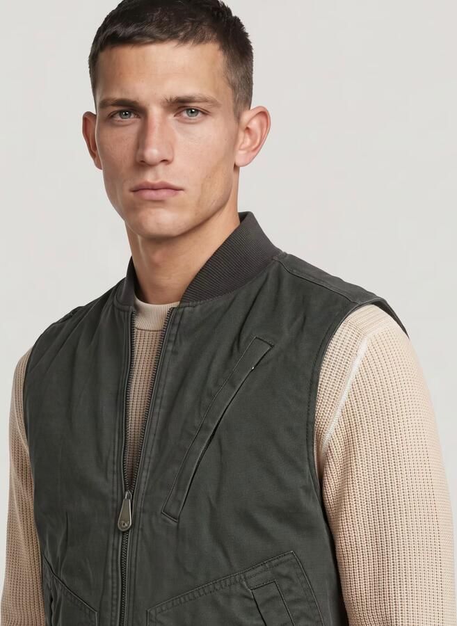 G-Star Raw Vest D26910-D191 DUTY CANVAS VEST-995 ASFALT - Foto 6