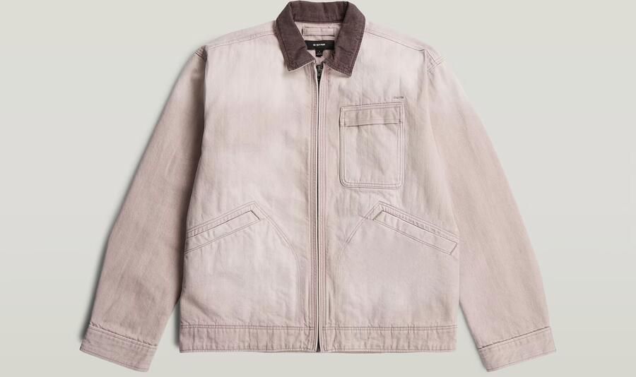 G-Star RAW Duty Denim Trucker Jack Roze Heren - Foto 4