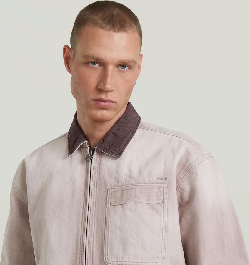 G-Star RAW Duty Denim Trucker Jack Roze Heren - Foto 3