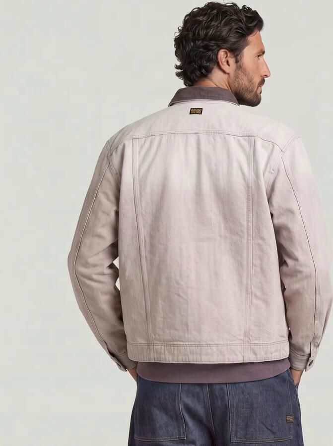 G-Star RAW Duty Denim Trucker Jack Roze Heren - Foto 6