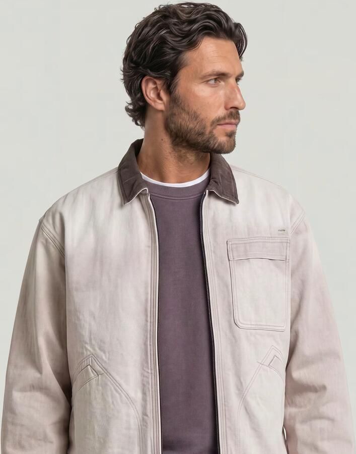 G-Star RAW Duty Denim Trucker Jack Roze Heren - Foto 5