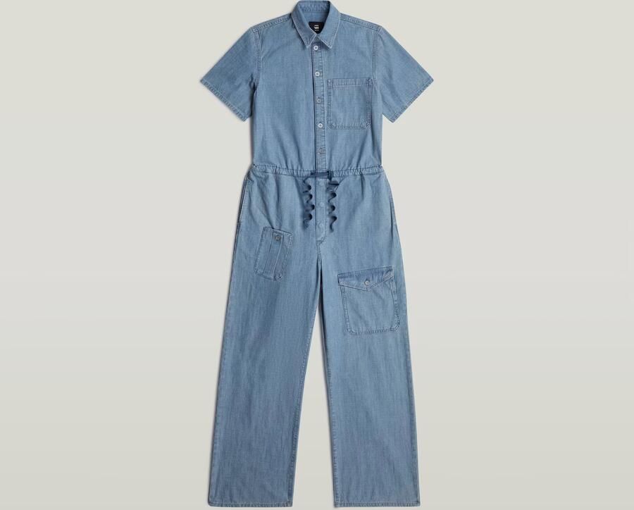 G-Star RAW Easy Jumpsuit Lichtblauw Dames - Foto 6