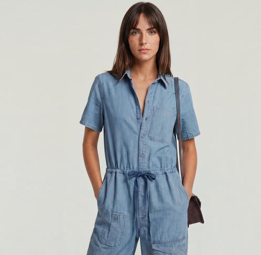 G-Star RAW Easy Jumpsuit Lichtblauw Dames - Foto 3