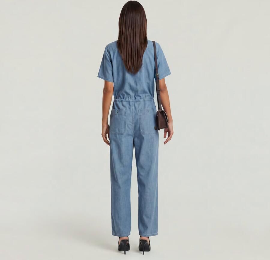 G-Star RAW Easy Jumpsuit Lichtblauw Dames - Foto 5