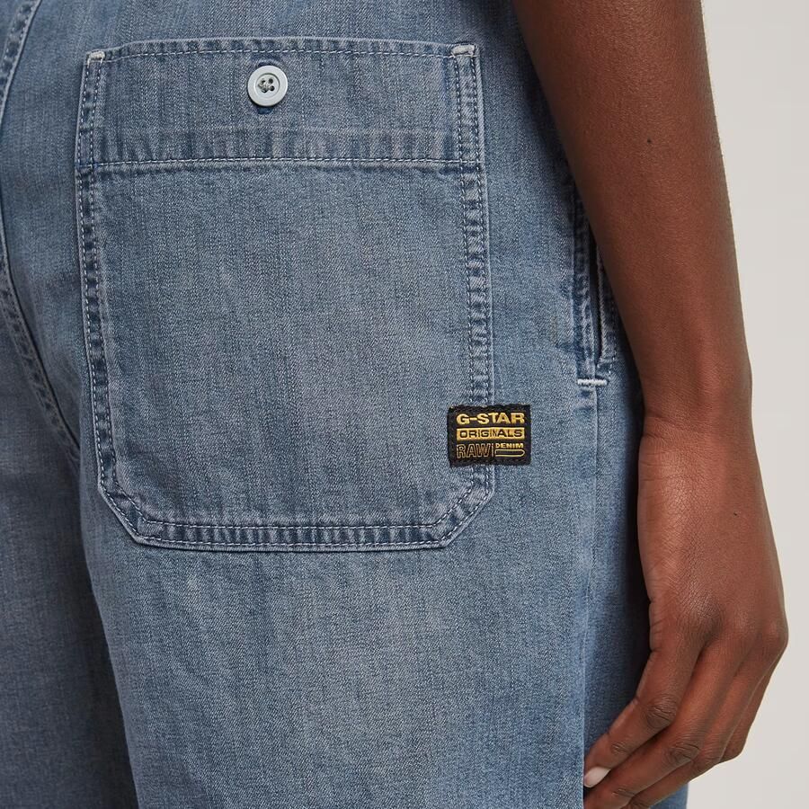 G-Star RAW Easy Short Jumpsuit Midden blauw Dames - Foto 4