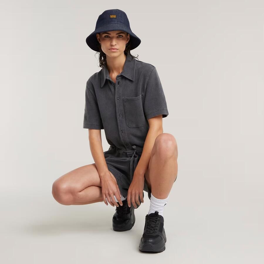 G-Star RAW Easy Short Jumpsuit Zwart Dames - Foto 6