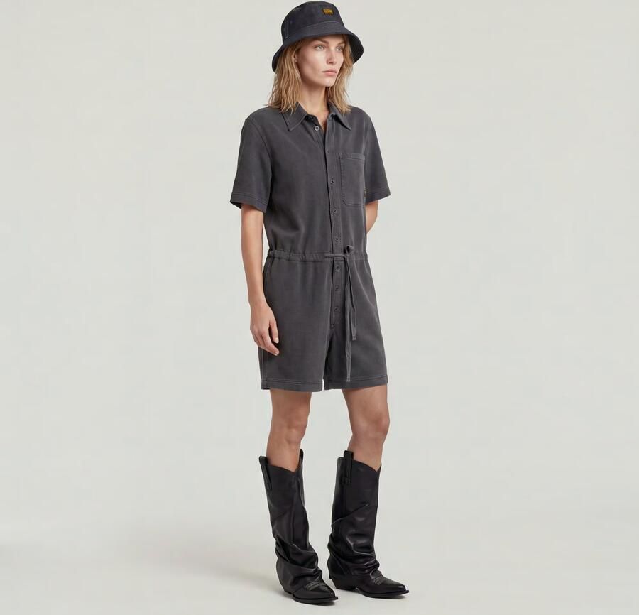G-Star RAW Easy Short Jumpsuit Zwart Dames - Foto 4