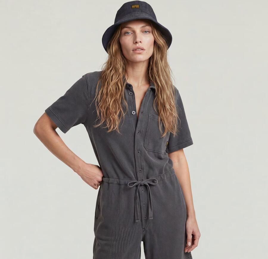 G-Star RAW Easy Short Jumpsuit Zwart Dames - Foto 3