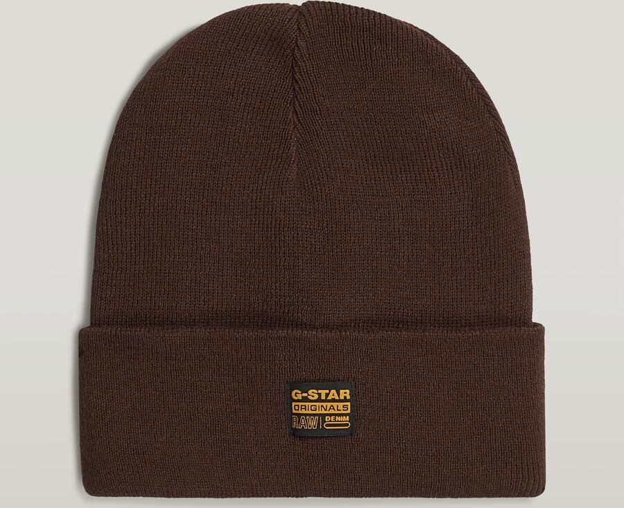 G-Star RAW Effo Long Beanie Bruin Heren