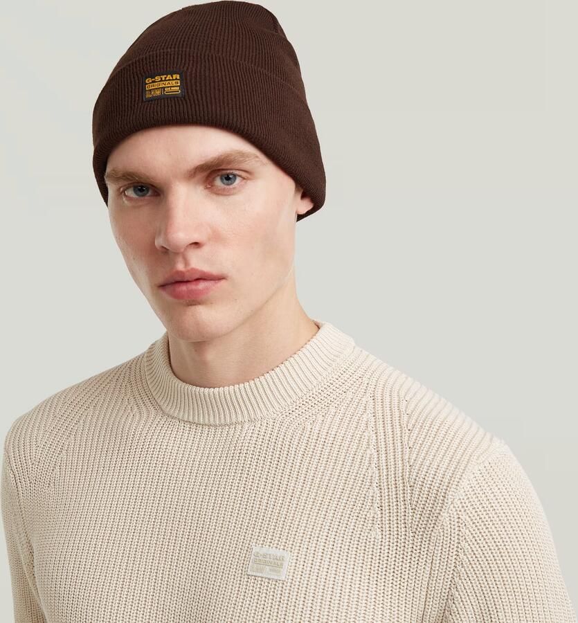 G-Star RAW Effo Long Beanie Bruin Heren - Foto 3