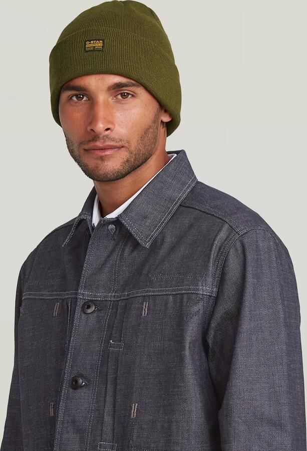 G-Star Raw Beanie met labelpatch model 'Effo' - Foto 3