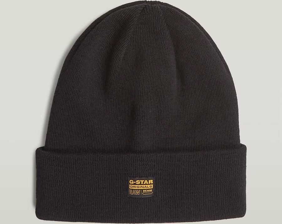 G-Star Raw Beanie met labeldetail model 'Effo'