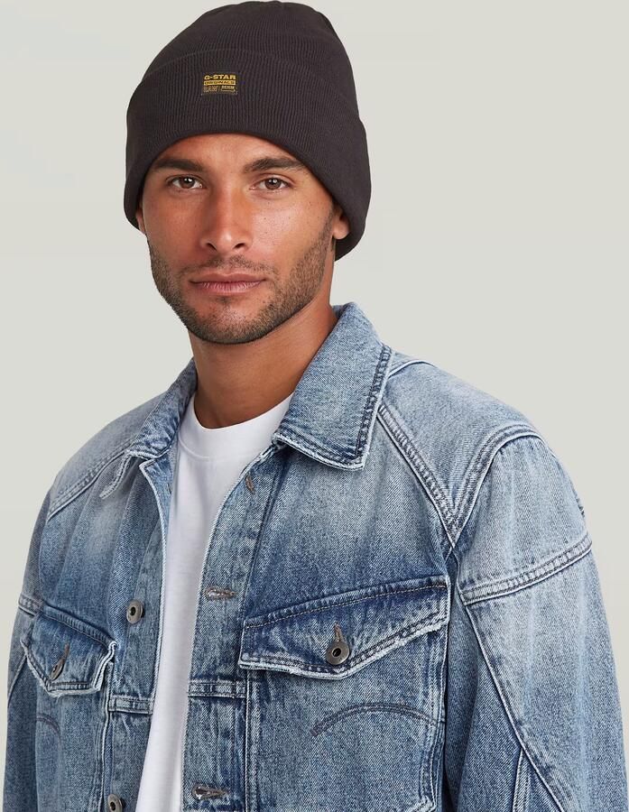 G-Star Raw Beanie met labeldetail model 'Effo' - Foto 3