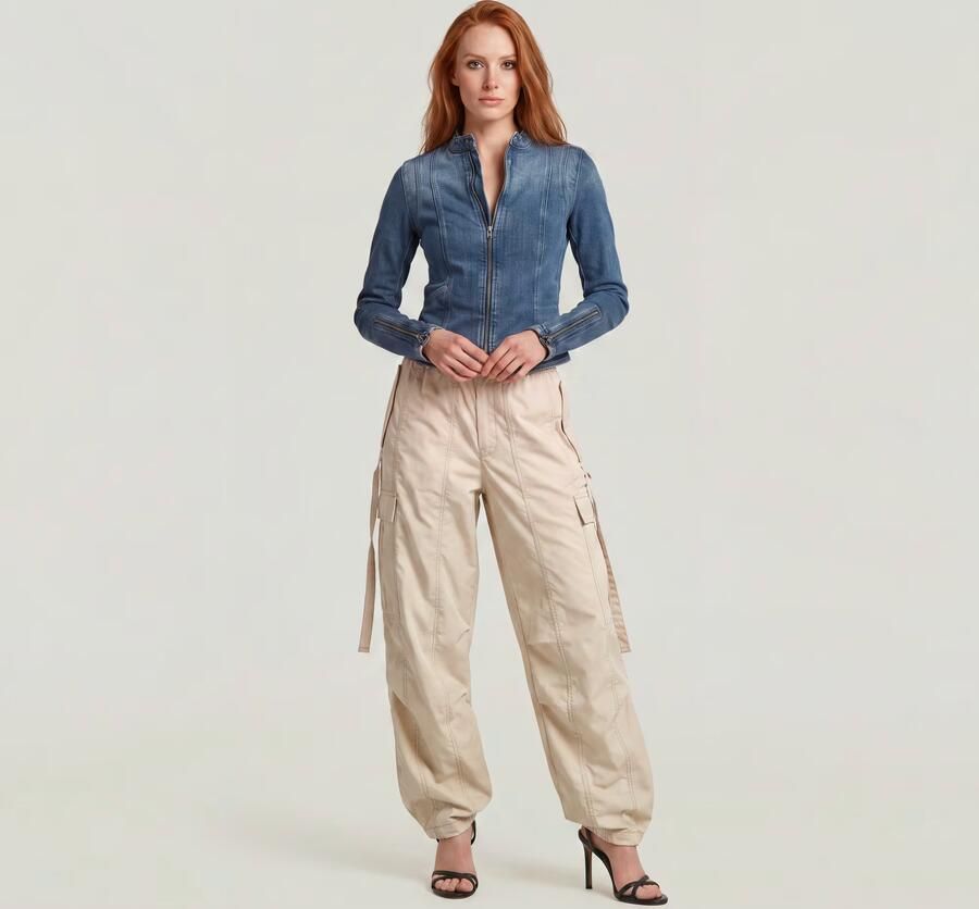 G-Star RAW Elevated Parachute Broek Beige Dames - Foto 6