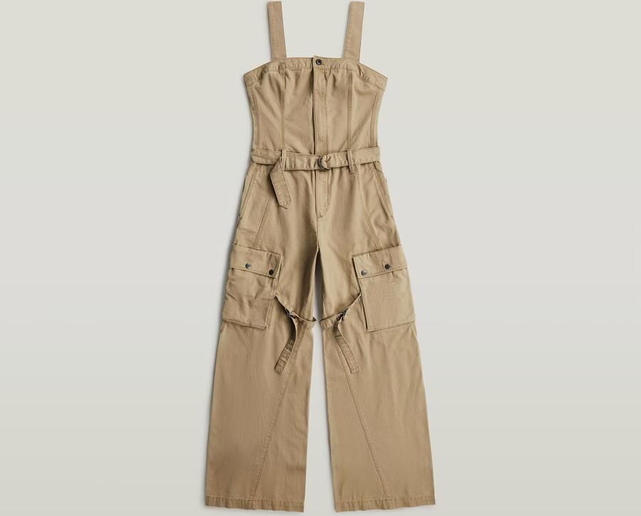 G-Star RAW Elevated Tuinbroek Beige Dames - Foto 3