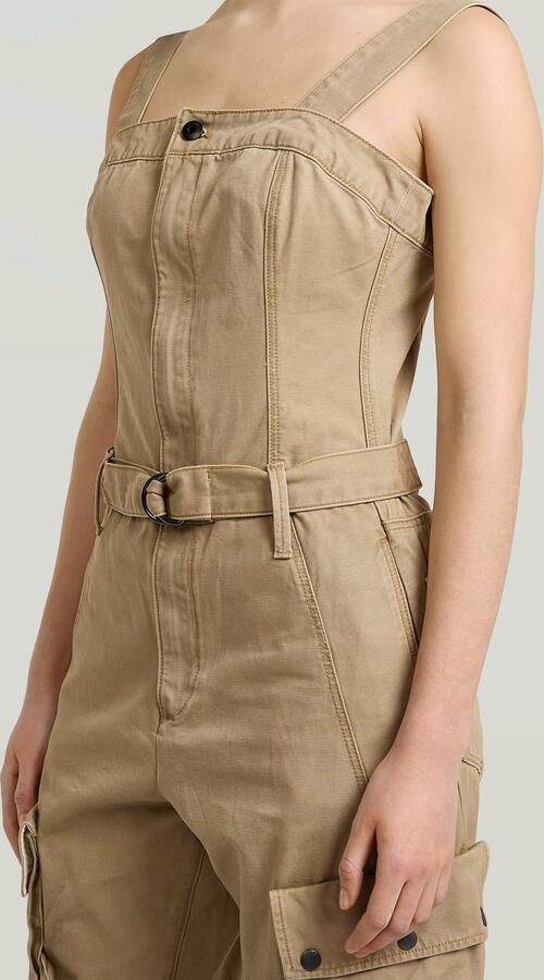 G-Star RAW Elevated Tuinbroek Beige Dames - Foto 5